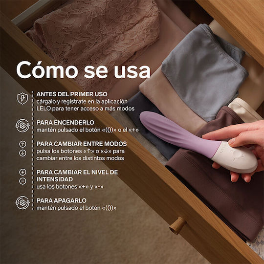 Lelo Mona G-Spot Vibrator with Remote Control Lilac