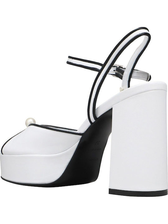Leather White Sandals