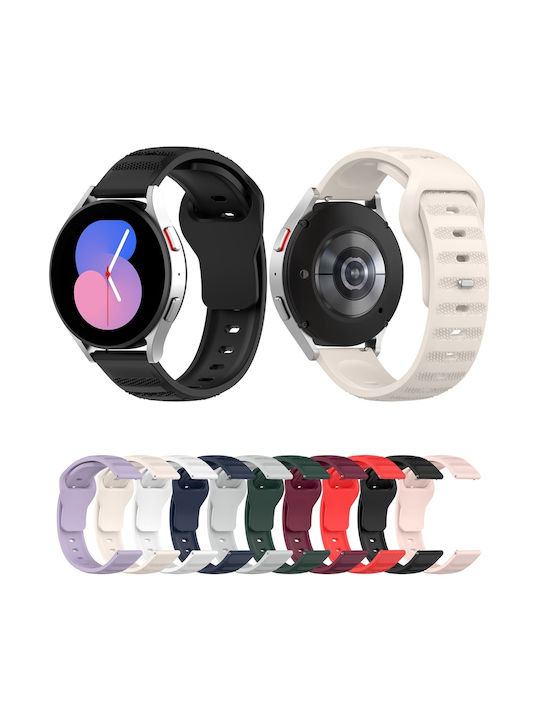 Pink Silicone Strap (Galaxy Watch4/5/6/7/FE/4 Classic/6 Classic/5 ProApple Watch 38/40/41/42mmVivomove HRHuawei Watch GT2 / GT3 (42mm) / GT3 Pro (43mm)Honor GS ProAmazfit GTS 3Realme Watch 2Haylou RS4 LS12)