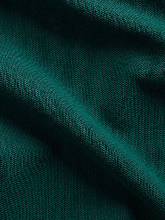 Polo Pentru Copii Cu Mâneci Scurte Verde Pin