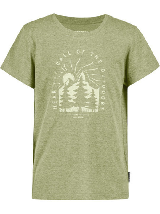 Kinderoberteile T-Shirt Hellgrün