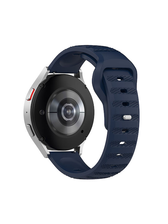 Silicone Blue Strap (Galaxy Watch4/5/6/7/FE/4 Classic/6 Classic/5 ProApple Watch 38/40/41/42mmVivomove HRHuawei Watch GT2 / GT3 (42mm) / GT3 Pro (43mm)Honor GS ProAmazfit GTS 3Realme Watch 2Haylou RS4 LS12) Silicone Blue Strap (Galaxy Watch4/5/6/7/FE/4 Classic/6 Classic/5 ProApple Watch 38/40/41/42mmVivomove HRHuawei Watch GT2 / GT3 (42mm) / GT3 Pro (43mm)Honor GS ProAmazfit GTS 3Realme Watch 2Haylou RS4 LS12)