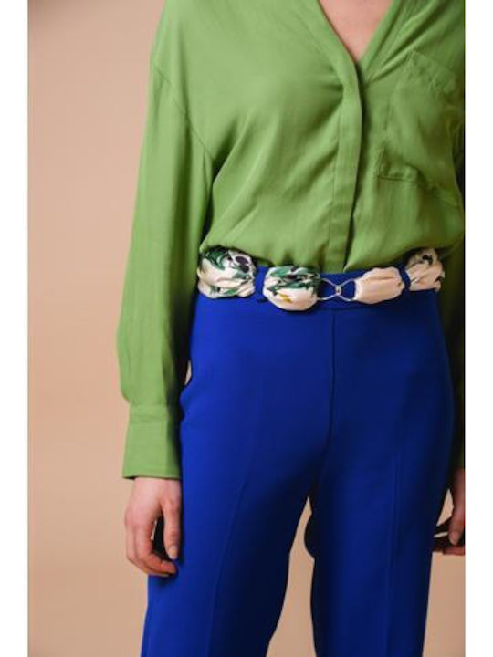 Enareti Damen Seiden Schal Khaki
