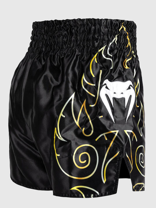 Боксерки Muay Thai Venum Vtc Flames Muay Thai Shorts Черно Златно