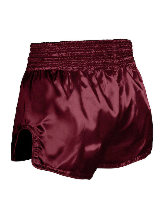 Muay Thai Boxing Shorts 8 Weapons Strike Burgundy