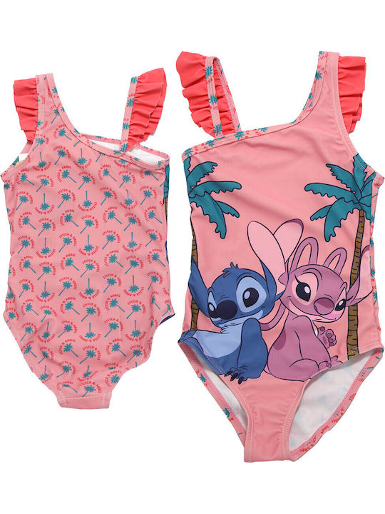 Disney Lilo & Stitch Kids One-Piece Pink Swimwear