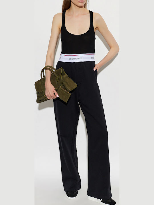 Damen Stoffhose Schwarz
