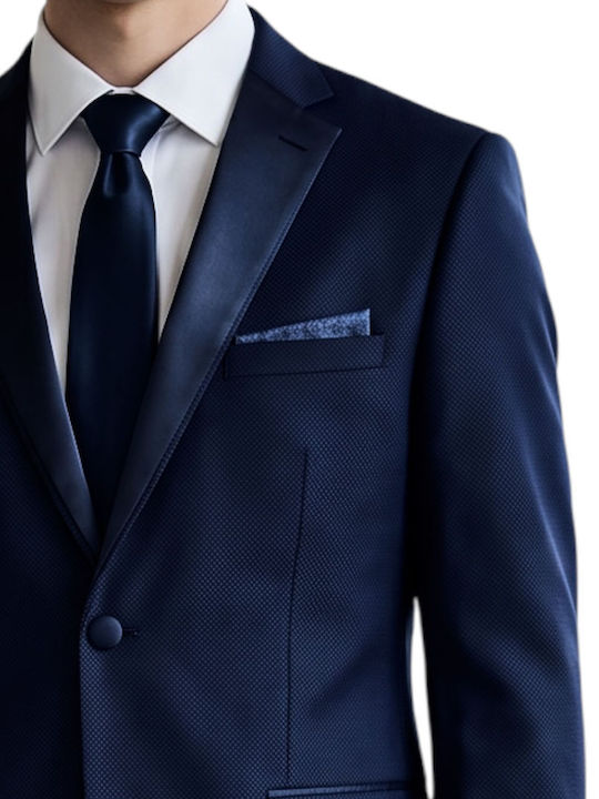 Ανδρικό Γαμπριάτικο Κοστούμι Blue-black
