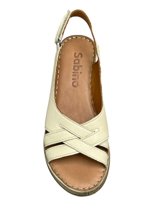 Anatomische Damenplattformen Beige GY-08349-24-2