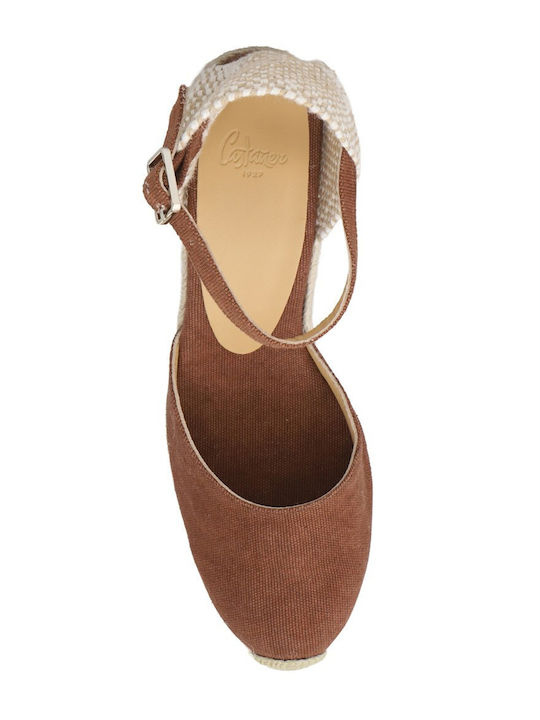 Carol 8ed 002 Women's Summer Platforms in Espadrille Style Brown