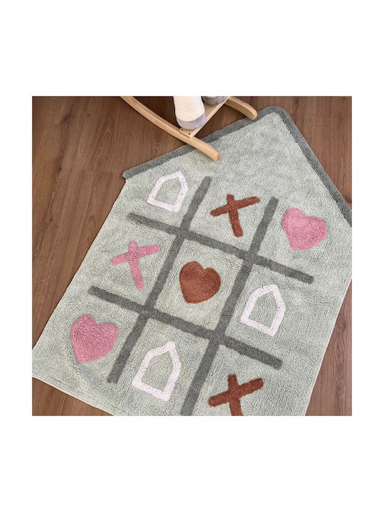 Baby Bliss A House Full Of Love Kids Rug Cotton Multicolour 100x140cm