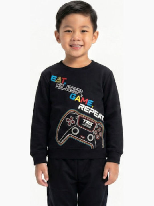 Trax Kids Pyjamas Winter Black