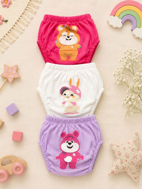 Poopes Set Kids Underwear Potty Training Pants 3 Pieces Multicolour