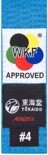 Ζώνη Karate Tokaido Wkf Approved Blue