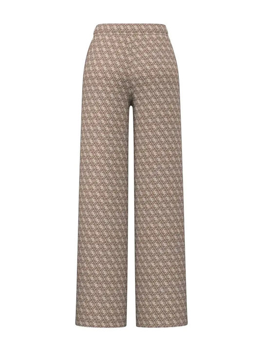 Hohe Taille Damen Jogginghose Breite Braun