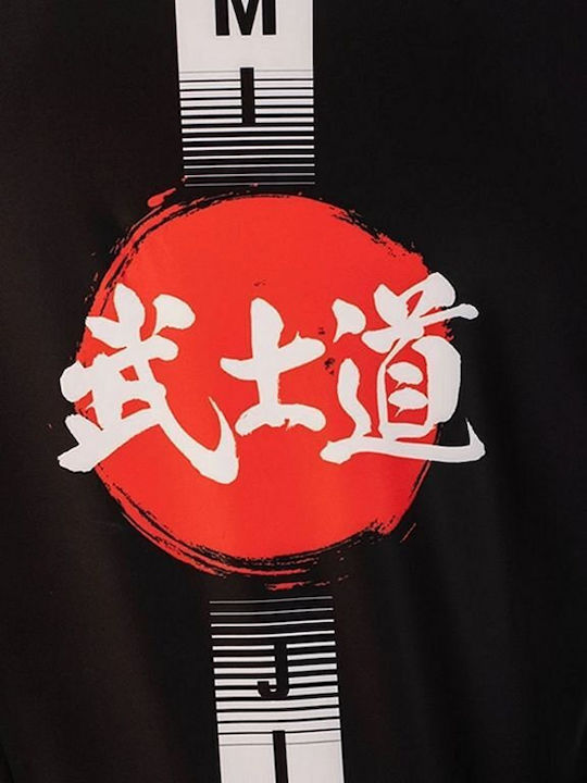 DBX Bushido Herren Lange Ärmel Kampfkunst T-Shirt für Jiu-Jitsu Schwarz