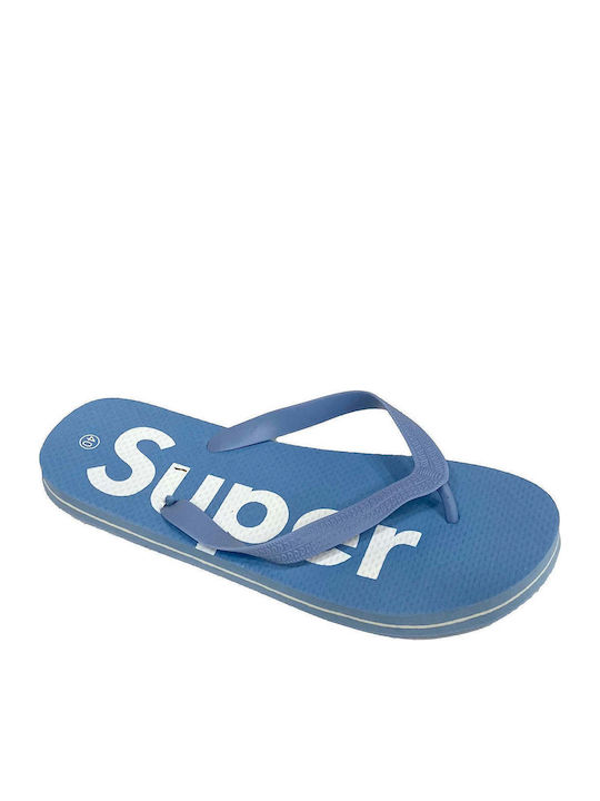 Damen-Flip-Flops - Hausschuhe In Hellblau Farbe