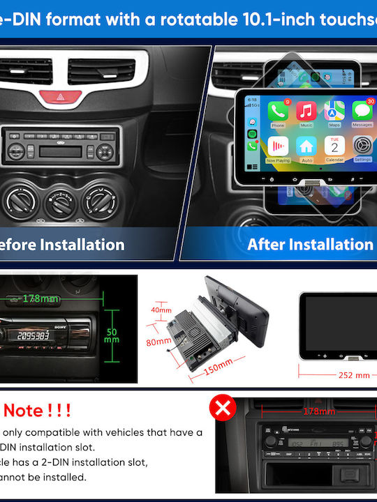 Junsun Radio Auto 1 DIN (Bluetooth/USB)