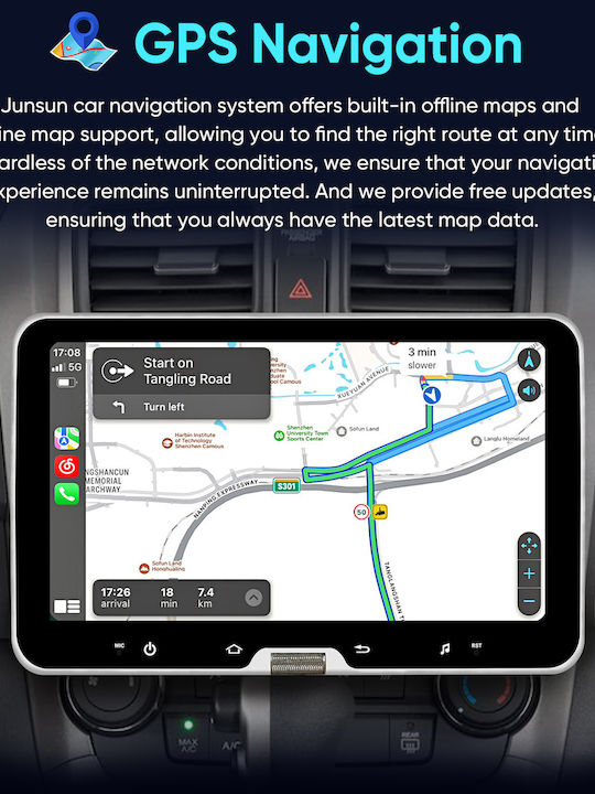 Junsun Radio Auto 1 DIN (Bluetooth/USB)
