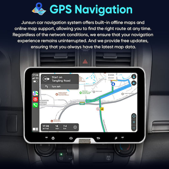 Junsun Ραδιόφωνο Αυτοκινήτου 1 DIN (Bluetooth/USB)