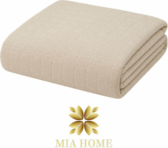 Mia Home Шалте Голям Двоен Бежов 220x240см