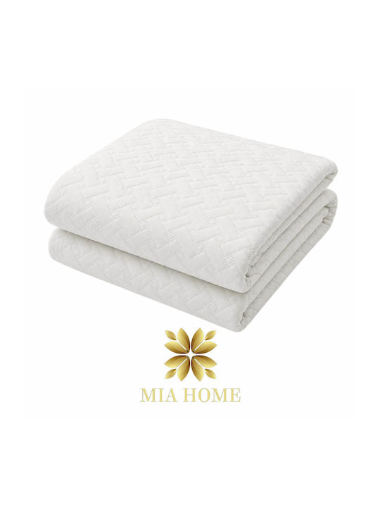 Mia Home Tagesdecken Übergröße Weiß 220x240cm