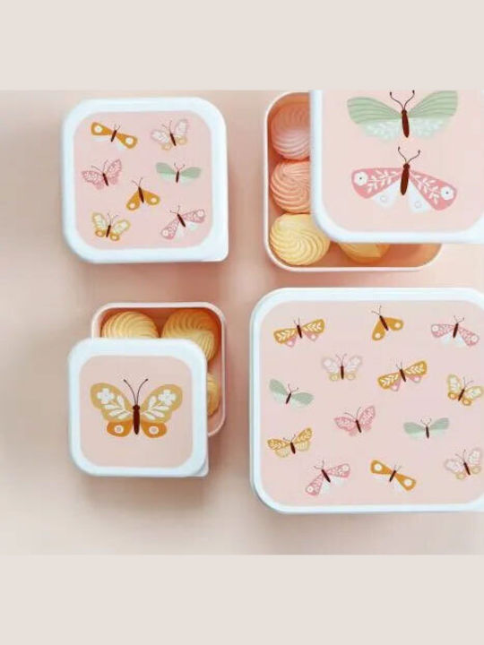 A Little Lovely Company Butterflies Πλάτης Ροζ