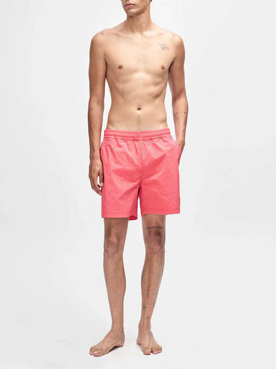 Ανδρικό Μαγιό Σορτς Melon Red με Σχέδια