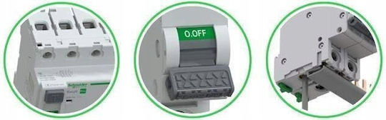 Schneider Electric Μονοπολικός Διακόπτης Ράγας 25A