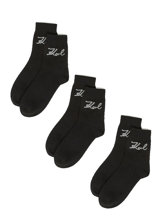 Karl Lagerfeld Women's Socks Black 3Pack