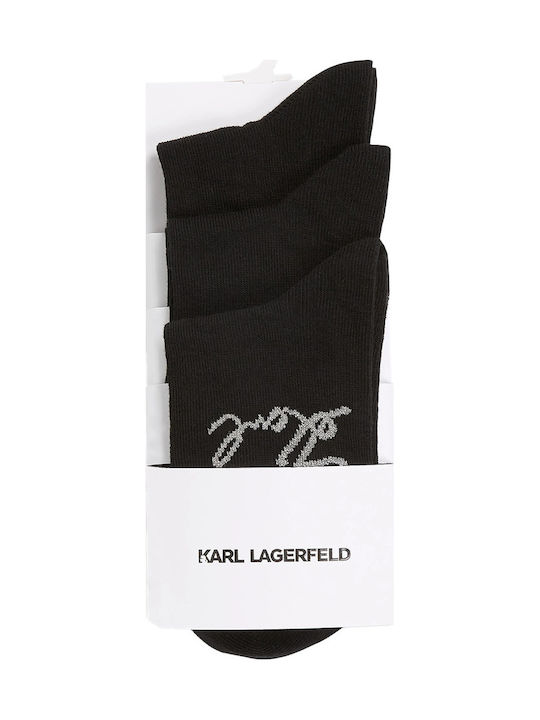 Karl Lagerfeld Women's Socks Black 3Pack