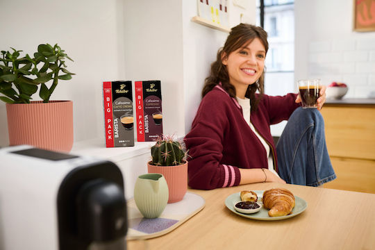 Tchibo Kaffeekapselmaschine für Kapselkompatibilität Cafissimo Weiß