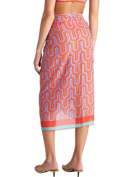 Blu4u Damen Pareo Strand Leichtes Stoff