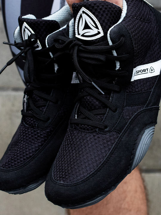 Combat Sport Pantofi de Lupte Libere Negri
