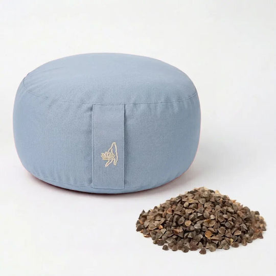 Pernă De Meditație Meditation Cushion Albastru Deschis Bumbac Organic 33x17cm