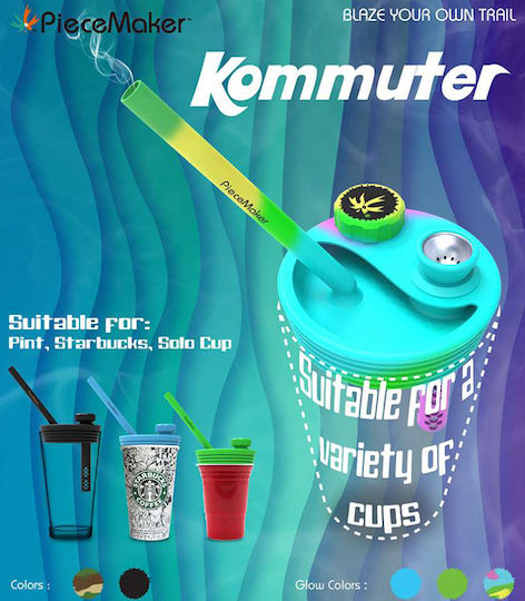 Αξεσουάρ Καπνιστών Piecemaker Kommuter Lid Cup Πολύχρωμο