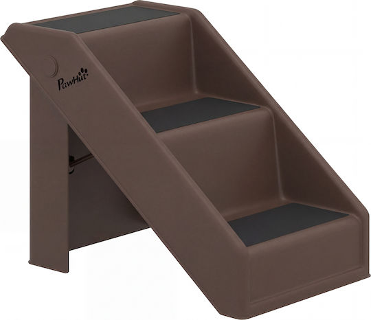 Pawhut Dog Car Steps for Dog Brown