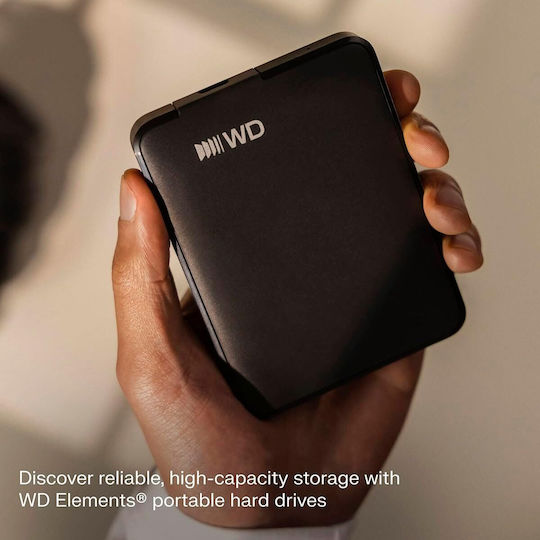 Western Digital Elements USB 3.2 External HDD 2.0TB 2.5" Black