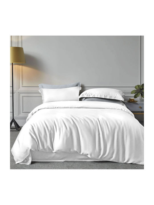 Rythmos Bamboo Σετ Σεντόνια King Size 275x290εκ. Λευκό (4τμχ)