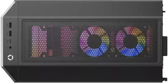 Lenovo Loq Tower 26ADR10 Настолен компютър (Ryzen 7-8745HX/32GB DDR5/500GB SSD/W10 Pro)