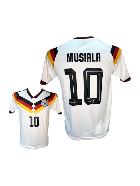 Men's Football National Team Germany Musiala White Black Red Yellow