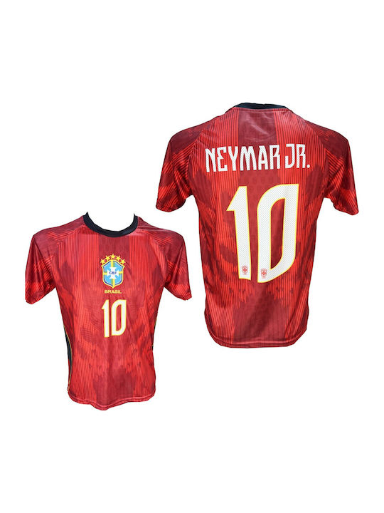Men's Football Jersey Neymar Brazil National Team Red 300626-19