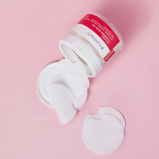 Dischete pentru curățarea feței exfoliante cu efect hidratant blând Nightingale Daily Derma 270 Ml 70 Perne