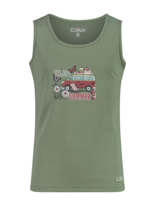 Kids Sleeveless Blouse Avocado