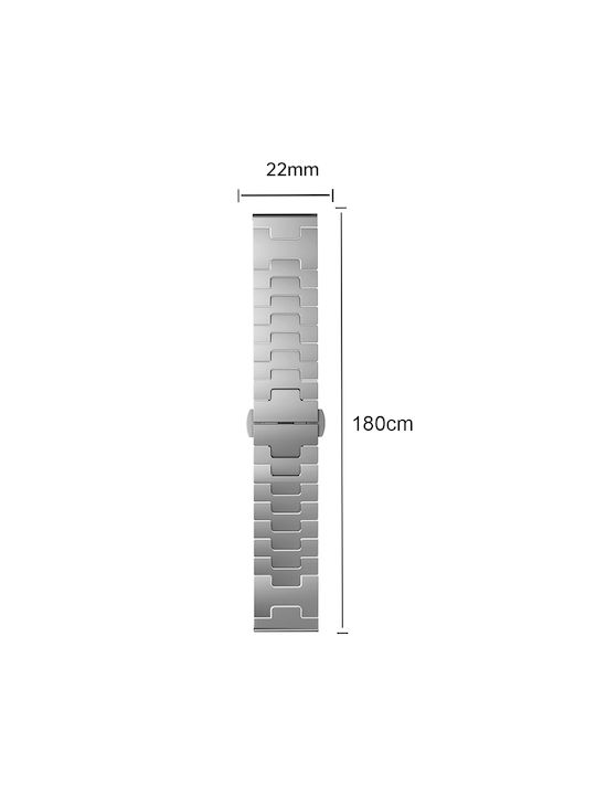Huawei Gt4 46mm Gt5 46mm Gt5 Pro 22mm Форма H Ключалка Пеперуда Неръждаема Стомана Титан
