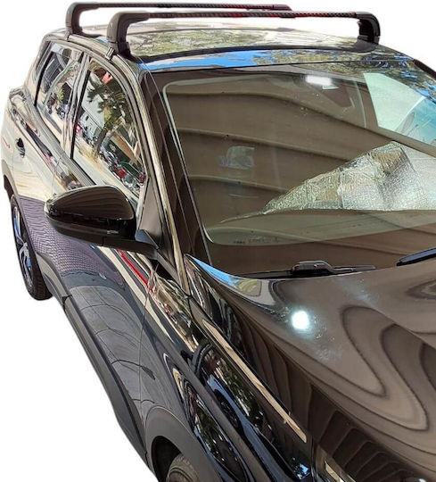 Nordrive Kit Car Roof Bars Legs Nordrive Silenzio CX Black Peugeot 3008 2016>2020 2 Pieces Mb.p3008.12