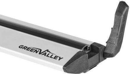 Aluminum Aerodynamic Car Roof Bars Crossbar Vento Modular System Green Valley 164.020 120cm Silver 2 Pieces