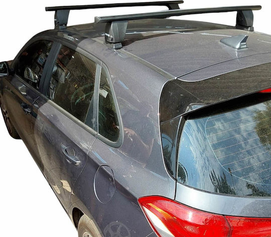 Menabo Car Roof Bars Roof Box Menabo Delta Black Locks Hyundai I30 2016+ 3d/5d 2 Pieces Mb.hi30.13