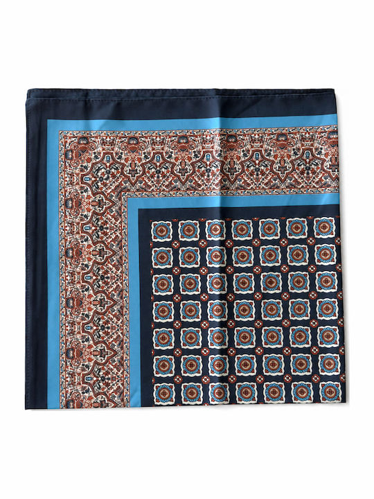 Men's Neck Scarf Silky Blue