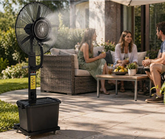 Mist Fan Вентилатор С Водна Мъгла 230W Черен